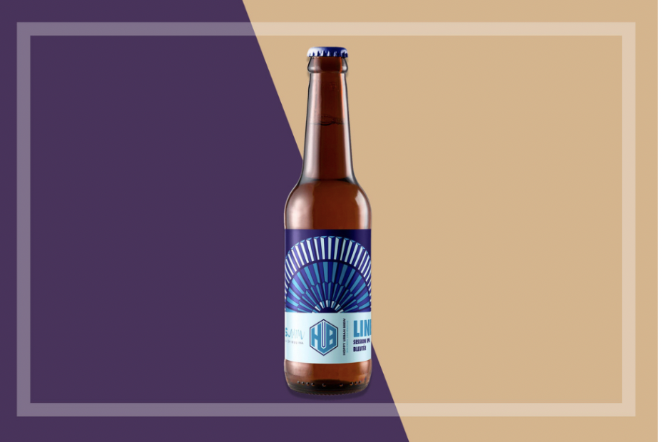 line blue beer