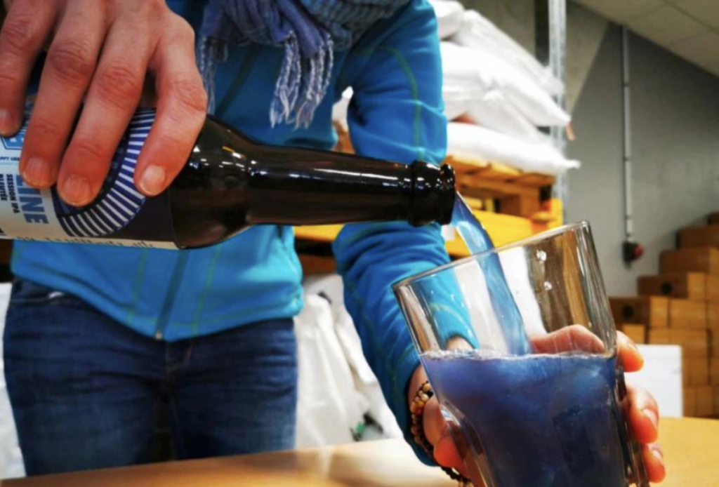 blue beer line